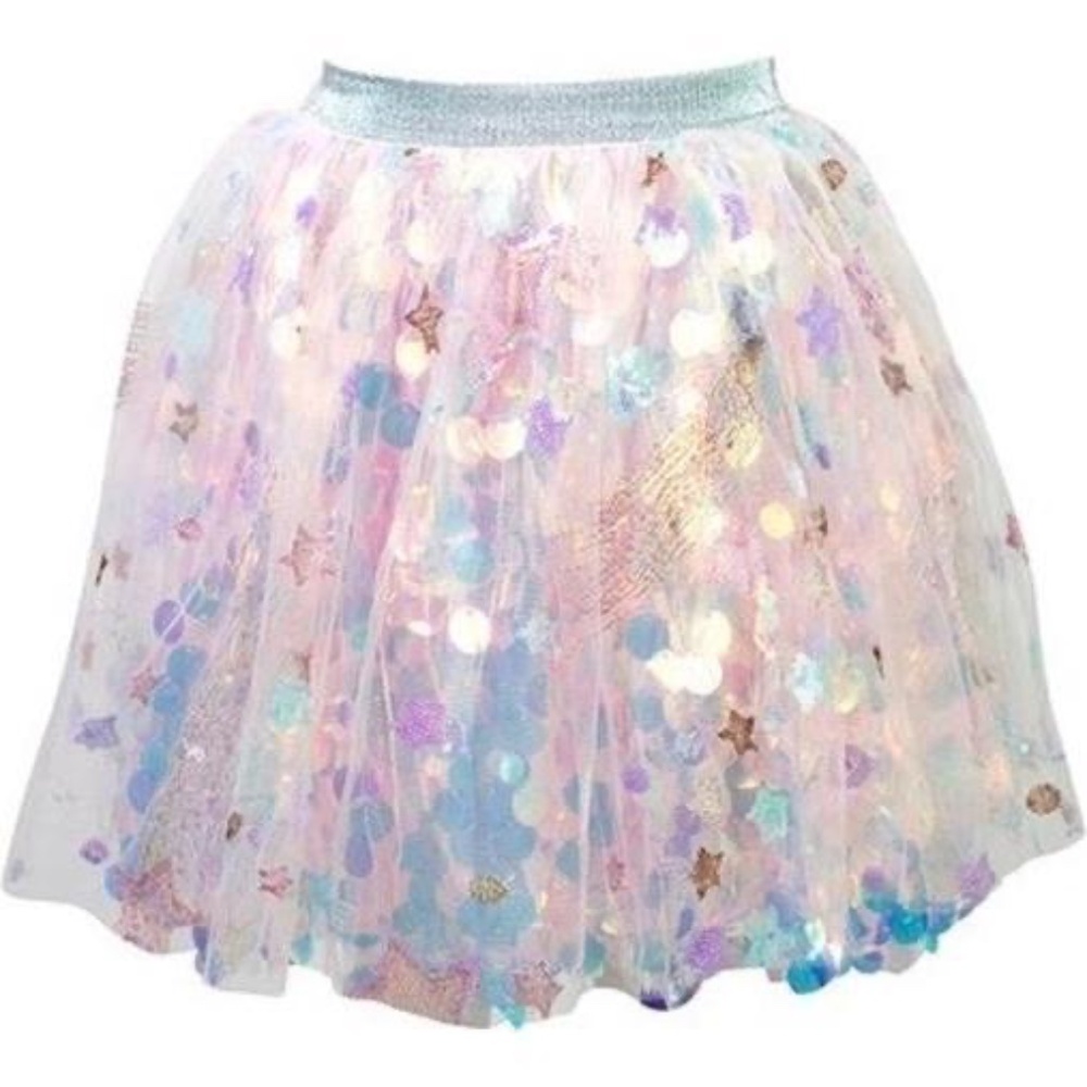 LOLA + THE BOYS - PAILLETTE STARS TUTU in PINK - SIZE 6